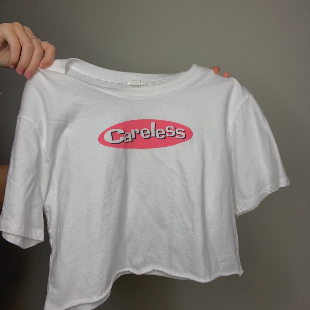 garage careless crop top